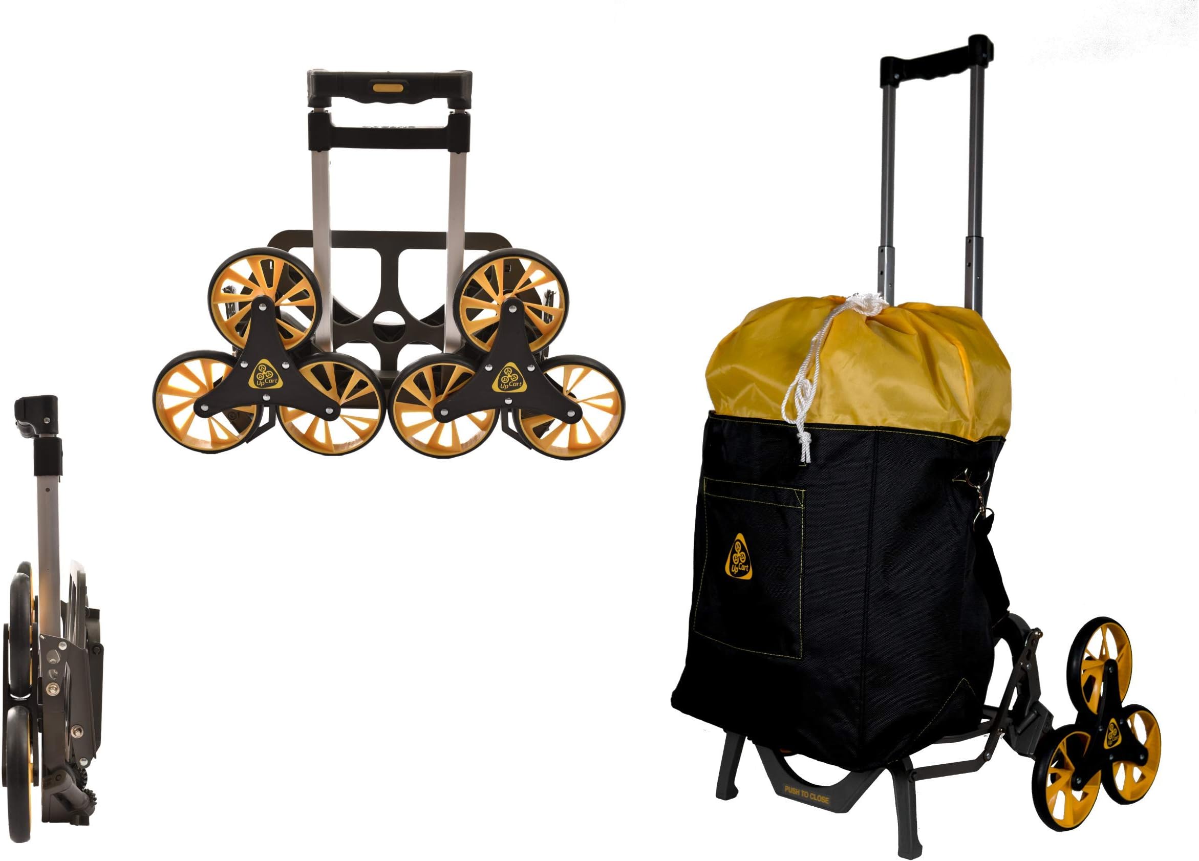 Hero Stair Climbing Dolly and Bag Combo | 140 lb Weight Capacity | Includes Bag for Groceries, Laundry, and Crafts