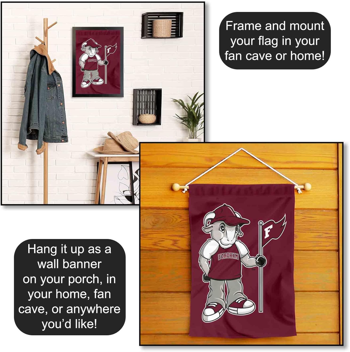 Fordham Rams Rameses Garden Flag - Image 5