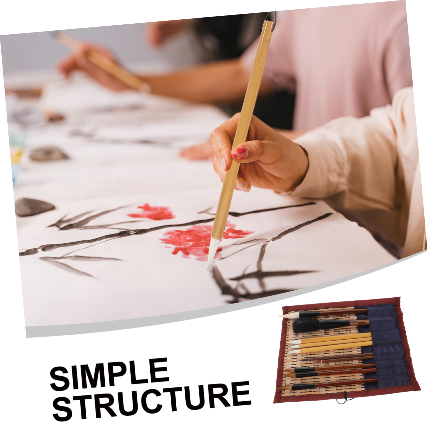 DIYEAH Calligraphy Brush Pen Set 1 Set of Chinese Traditional Calligraphy Brush for Beginners and Artists