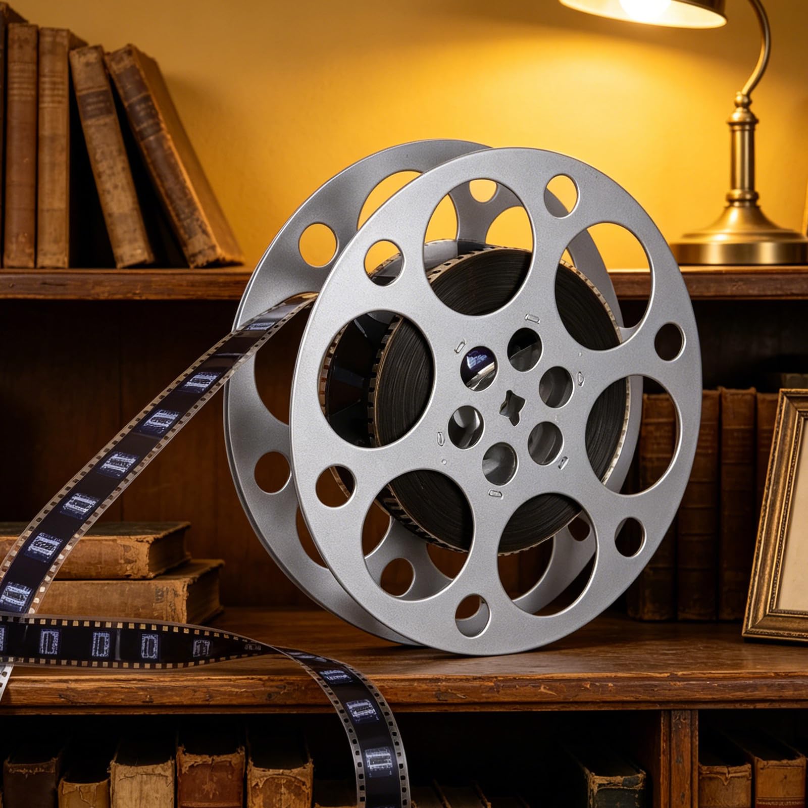 ORFOFE Retro Filmstreifen Dekoartikel aus Eisen in Silber Leicht und Tragbar für Theater Themenparty Tischdekoration und Filmabend Zubehör