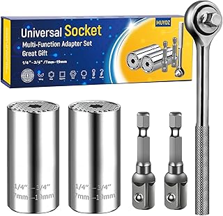 Sponsored Ad - MUYDZ Super Universal Socket Wrench Tools Grip Multi Function Ratchet Wrench Power Drill Bit Adapter 1/4"-...