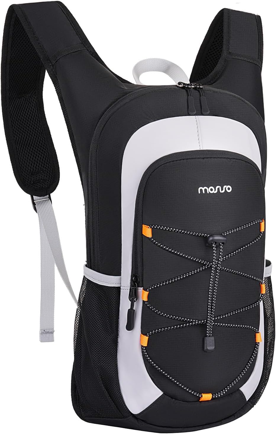 MOSISO Small Hiking Backpack for Women Men, 10L Lightweight Travel Camping Backpacks Hiking Daypack Casual Backpack with Elastic Cord Strap, Black