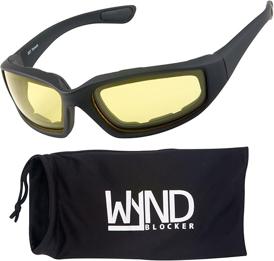 WYND Blocker Motorcycle & Biking Wind Resistant Sports Wrap Sunglasses