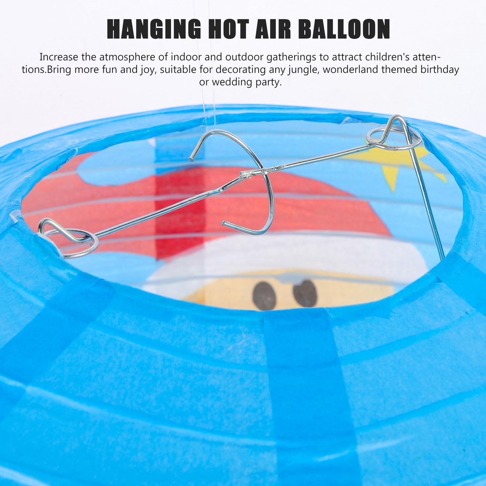 15 Piezas Farolillo de Papel Decorativo Globo Aerostático para Fiestas
