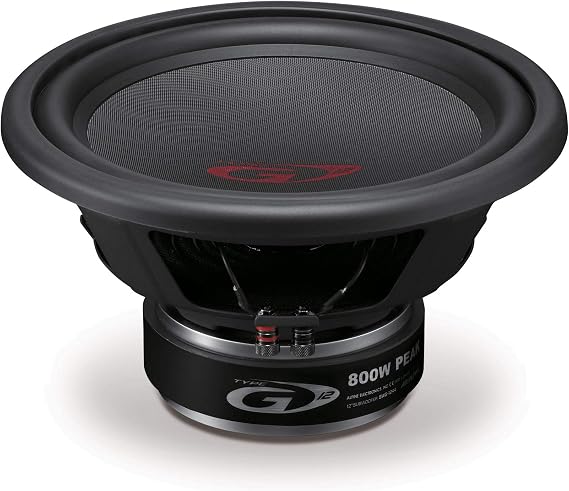 Alpine SWG-1244 30 cm (12”) Subwoofer, 250W RMS / 800W Peak, 4 Ohm, Type-G Serisi, Güçlü Bass Hoparlör