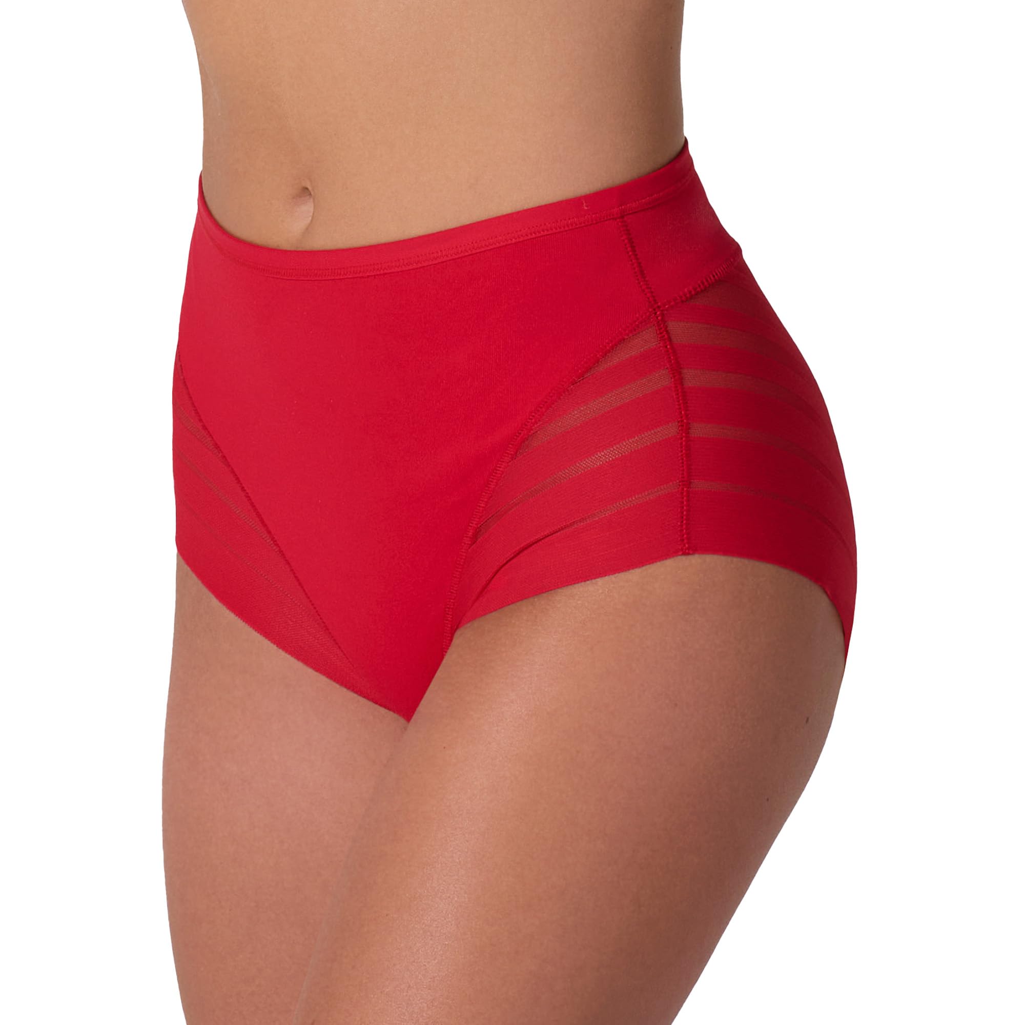 Leonisa Seamless High Waisted Tummy Control Knickers for Women, Lace Shapewear Panty with Butt Lifting Effect, Invisible Control Underwear Unit or Pack X2