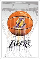 Vista 10 de Trends International NBA Los Angeles Lakers - Póster de pared Drip Ball 20, 22.375 x 34 pulgadas, versión sin marco