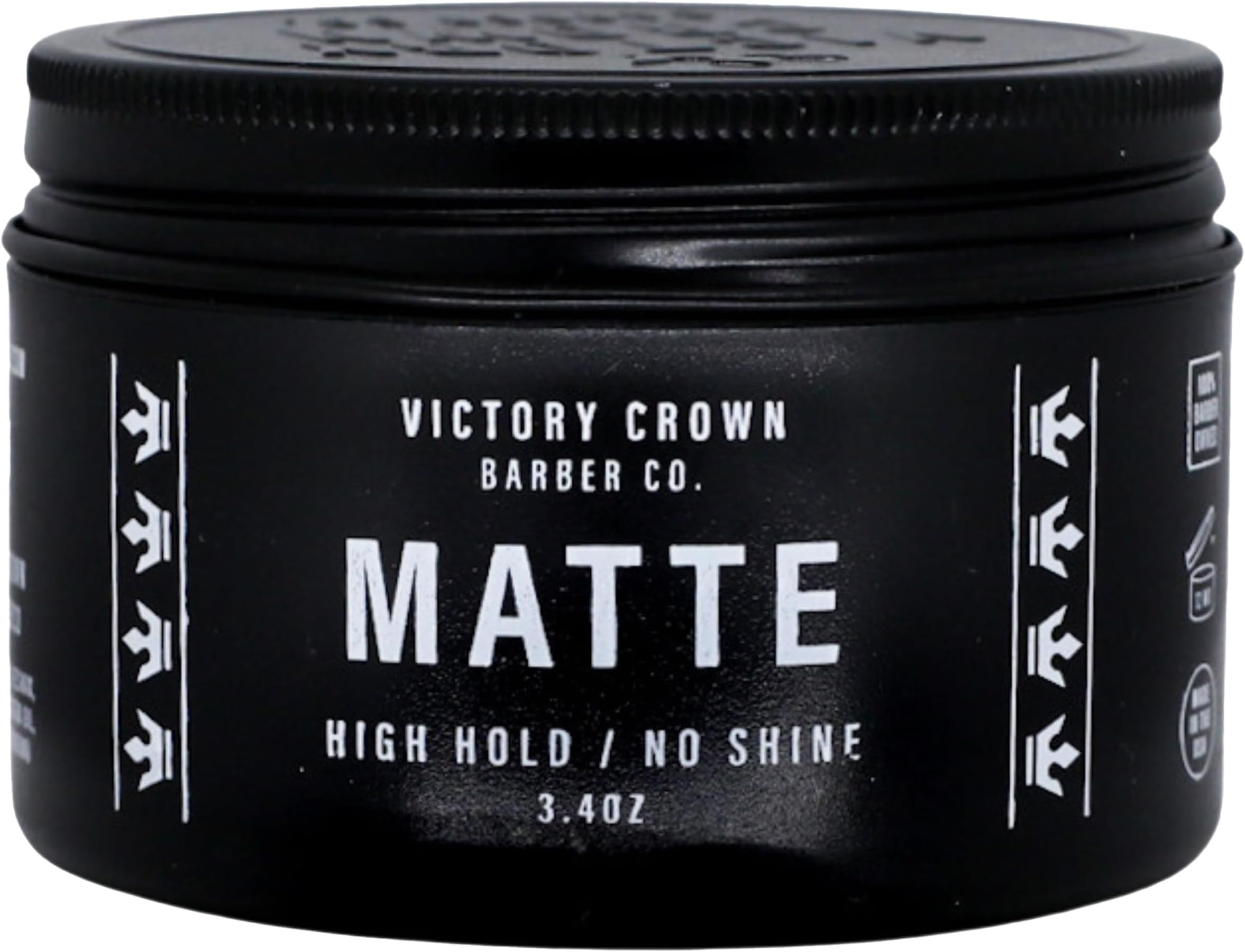 - Matte Pomade High Hold & No Shine Hair Styling Wax for Natural & Sophisticated Looks, 3.4 Oz