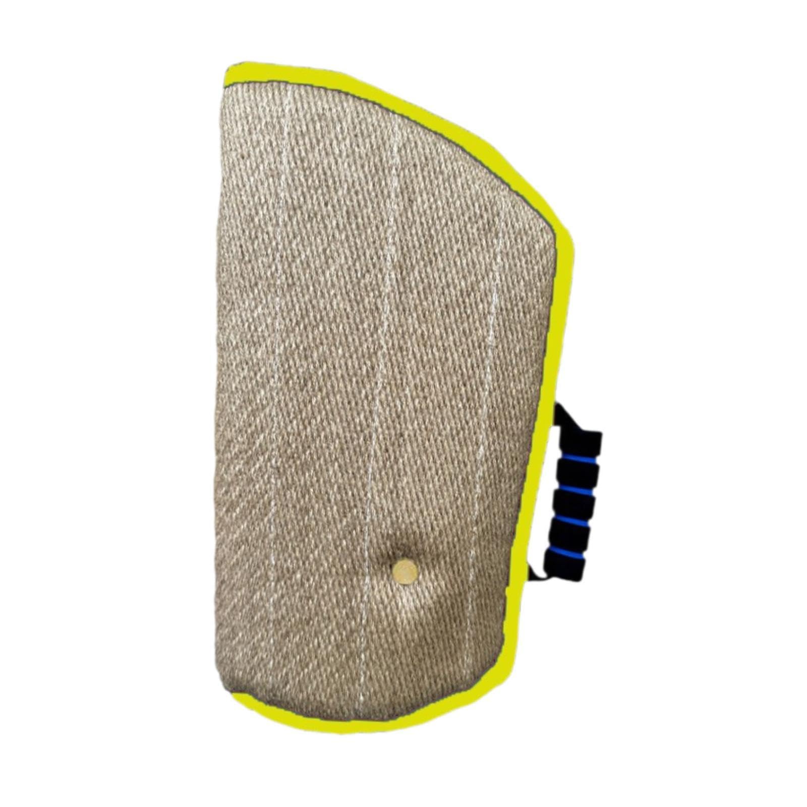 Manica per morso per Cani, Protezione del morso, Manica del Braccio di addestramento per Cani interattivo, Attrezzatura per l'addestramento per Cani, Bordo Giallo