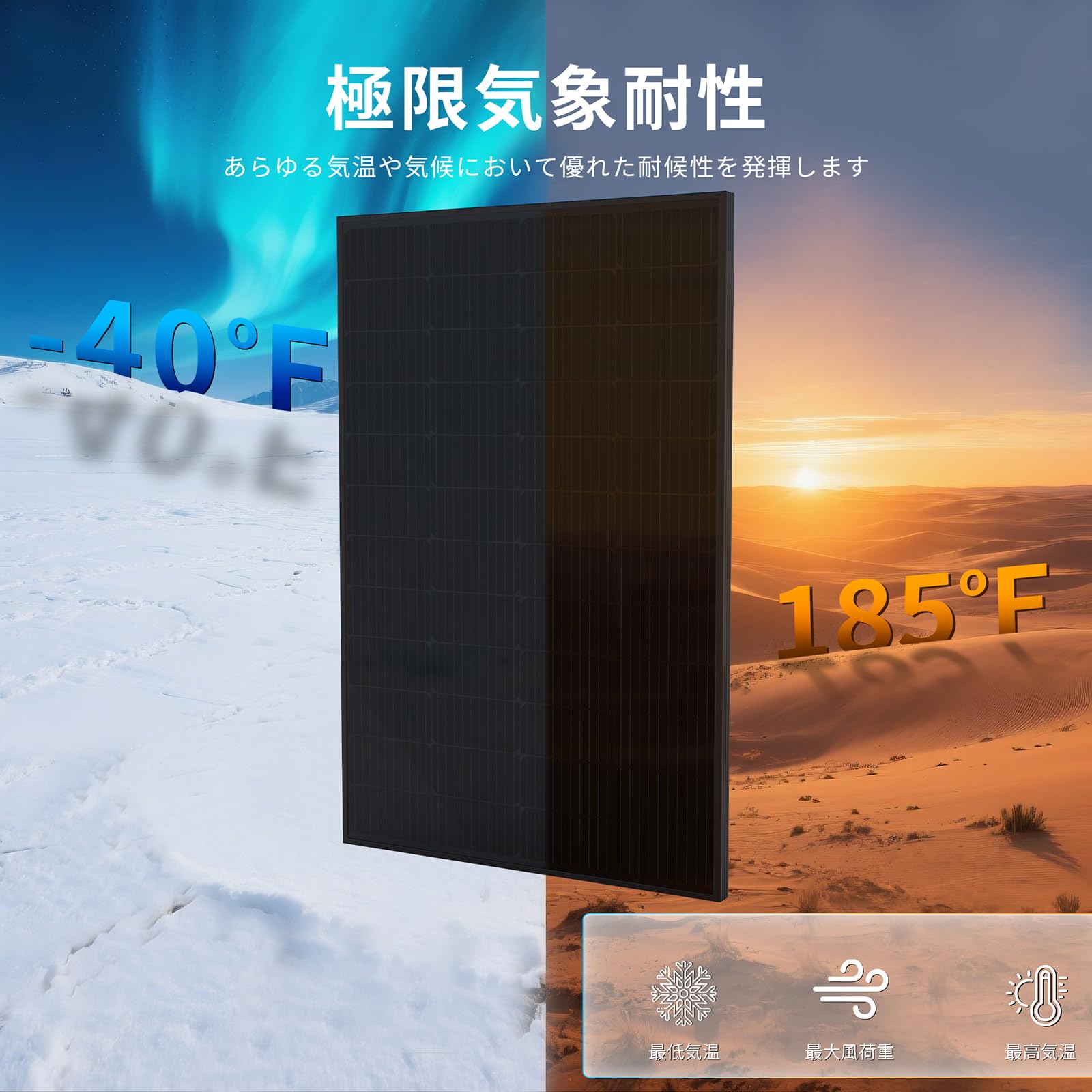 Amazon | ORYGEAN ソーラーパネル 190W*1枚 N型太陽光パネル 単結晶