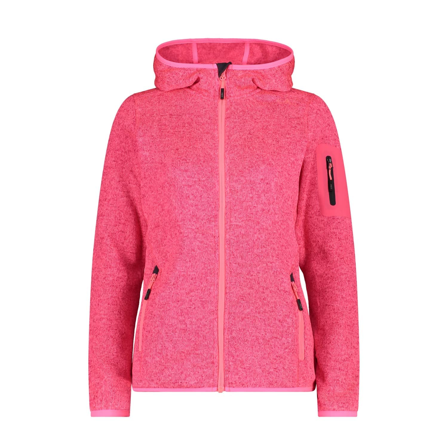 CMP - Woman Jacket Fix Hood, Gloss-Anthracite, XXXXL