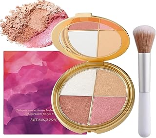 Paleta de ojos y mejillas con 1 pincel para r...