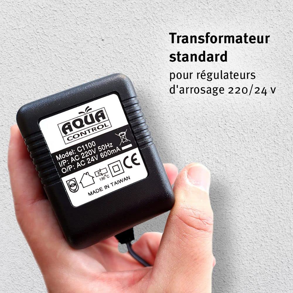 Transformateur 220V à 24V 1.8m pour Programmateur d'Arrosage de Jardin