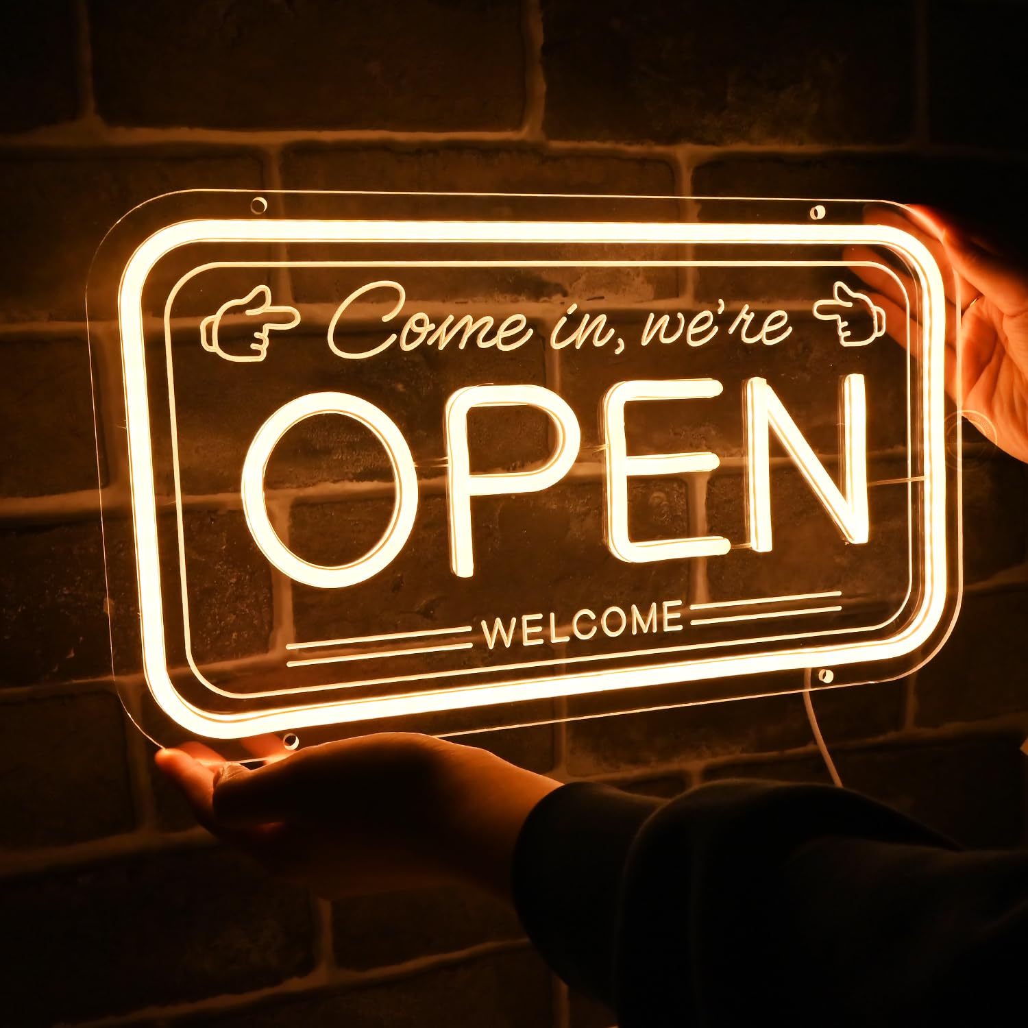 Open Neon Bord, Lichtreclame, 18,8 x 38 cm Led Bord voor Bar, Koffiehuis, Woon- en Feestdecoratie