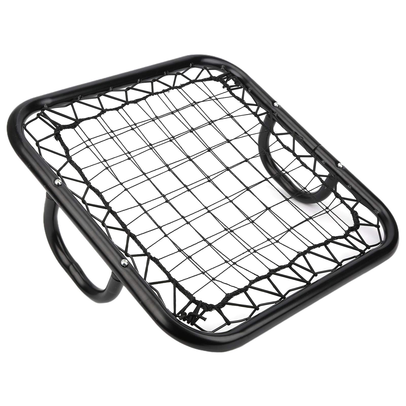 Rebotador de Fútbol Portátil, Equipo de Entrenamiento de Portero de Tamaño Pequeño con Diseño Desmontable y Tornillos de Acero Inoxidable, para Puerta de Fútbol Negro 50x50x12cm