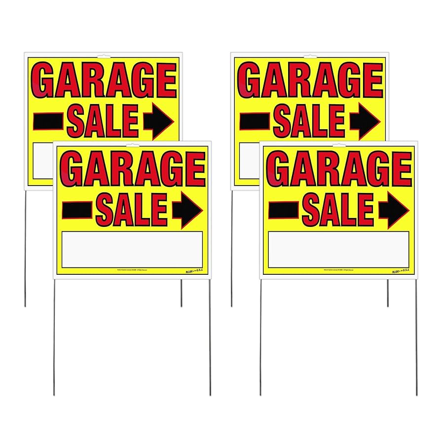 amazon-com-sunburst-systems-3960-4-pack-of-14-x-22-double-sided-garage-sale-signs-with-stakes-office-products for Free Printable Rummage Sale Signs Amazon.com: Sunburst Systems 3960 4 Pack of 14
