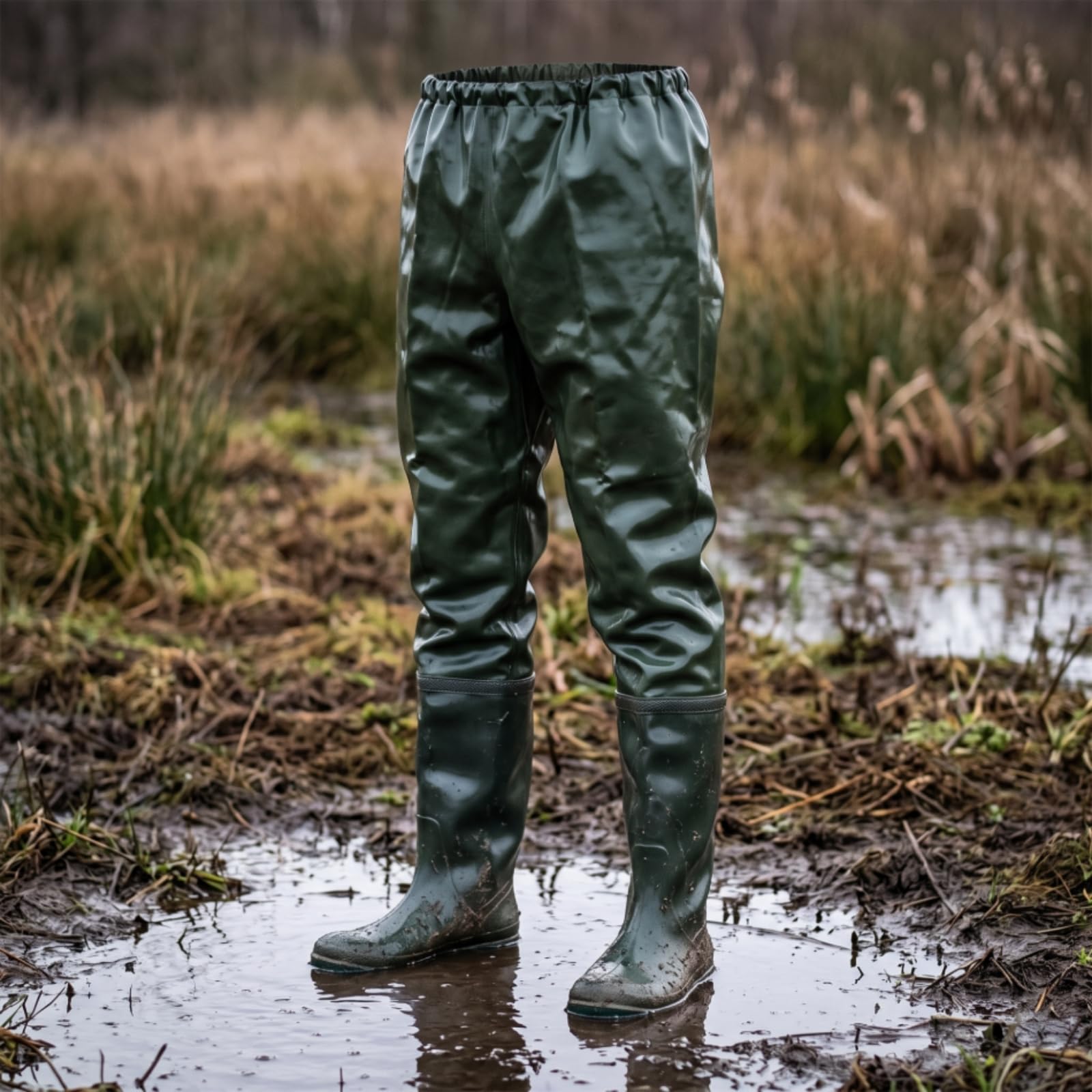 Harilla Wader da Pesca per Adulti Pantaloni da Wading Stivali Integrati Tuta Impermeabile Cuciture Sigillate Fit Comodo Materiale Plastico Adatti a Pesca in
