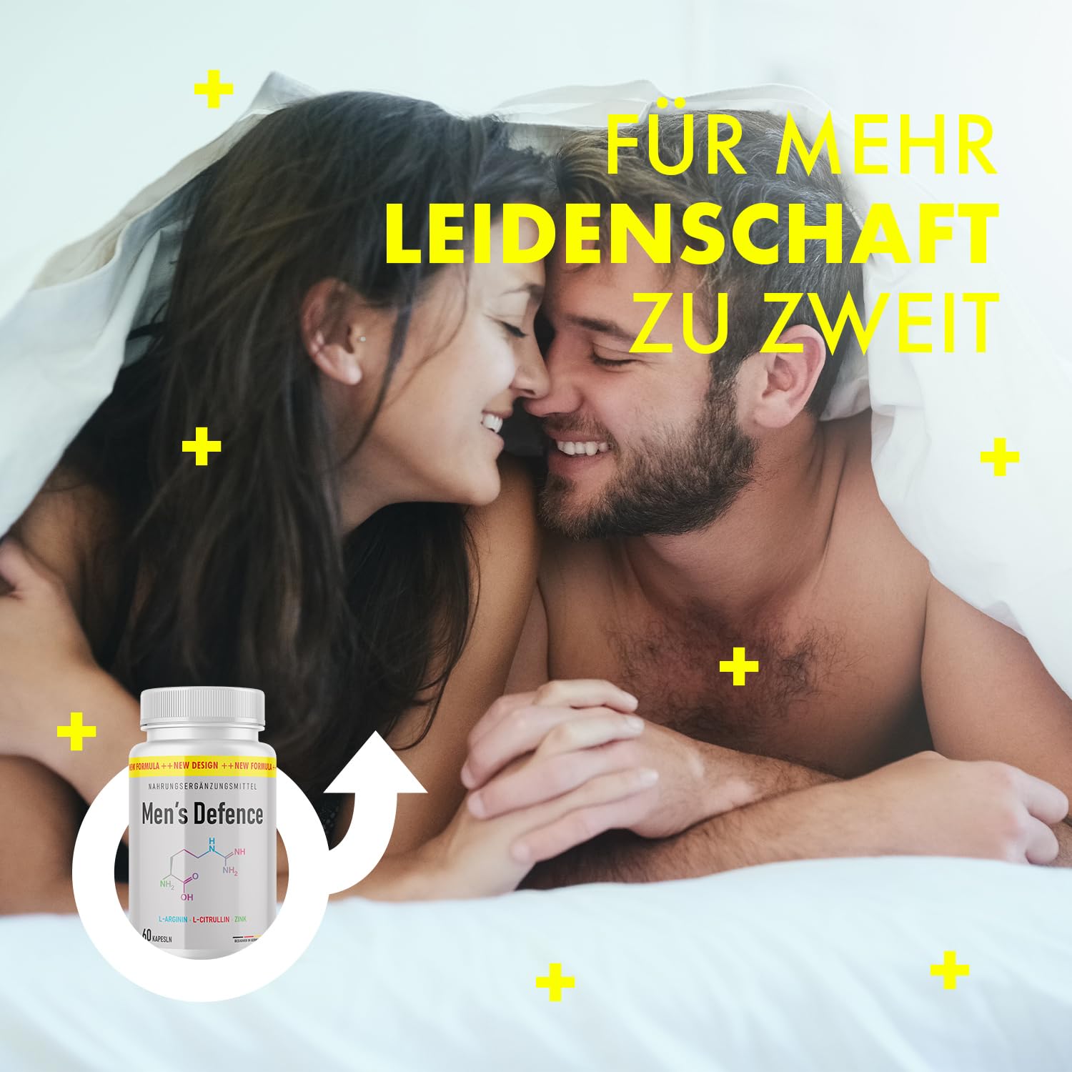 Men`s Defence Kapseln - mit L-Arginin, L-Citrullin und Maca - Kraft für den aktiven Mann - Inhalt 60 Kapseln