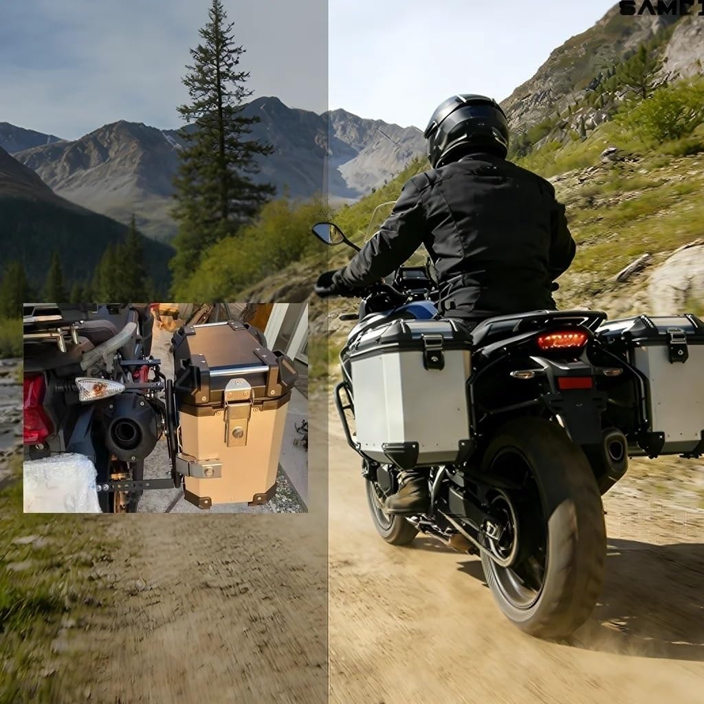 Moto Tylny bagażnik Pasuje Do Zdejmowanego Wspornika Bocznego Motocykla Pasuje Do Suzuki-uniwersalny Bagażnik Ze Stopu Aluminium