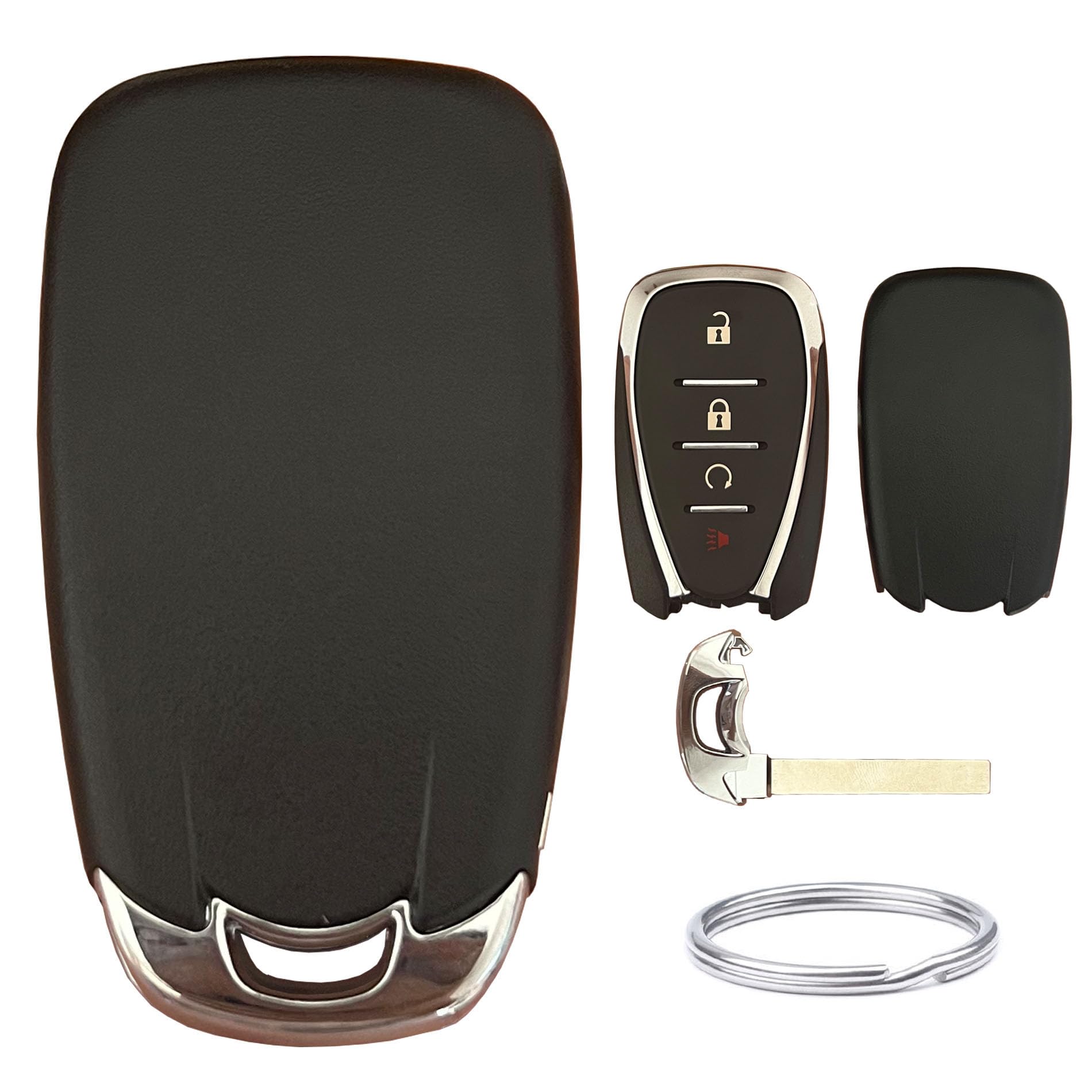 Carcasa de repuesto para llave Chevrolet Bolt EV EUV Trailblazer Traverse Trax Blazer Equinox Cruze Sonic Volt (4 botones)