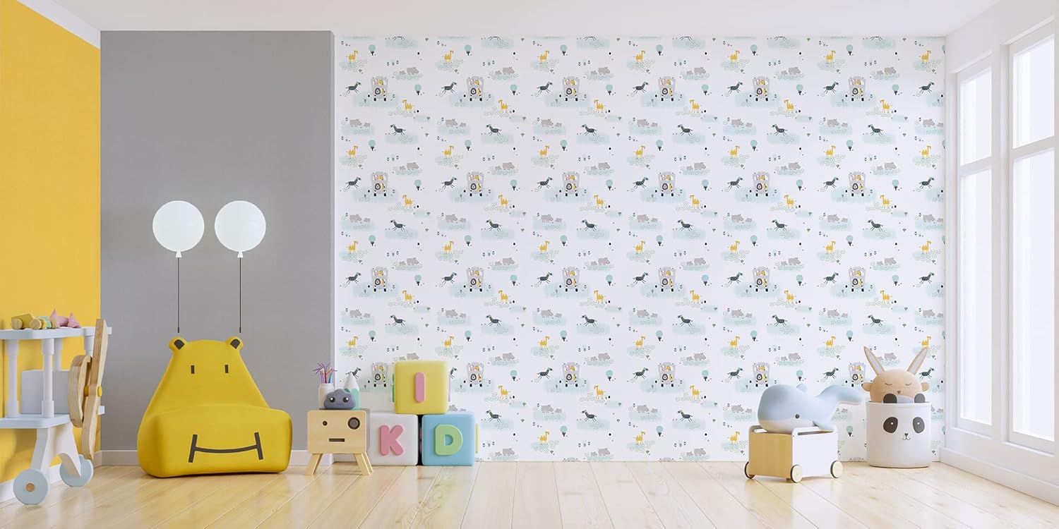 A.S. Création Wallpaper Animal Design - Multicolored - Mural Wallpaper 395.99in x 20.87in Made in Germany - 381141