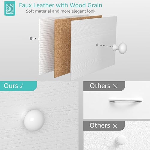 Miniatura 5 de BOLUO Mesita de noche negra con cómoda de 3 cajones para dormitorio, mesita de noche alta, pequeña cómoda para armario y dormitorio moderno