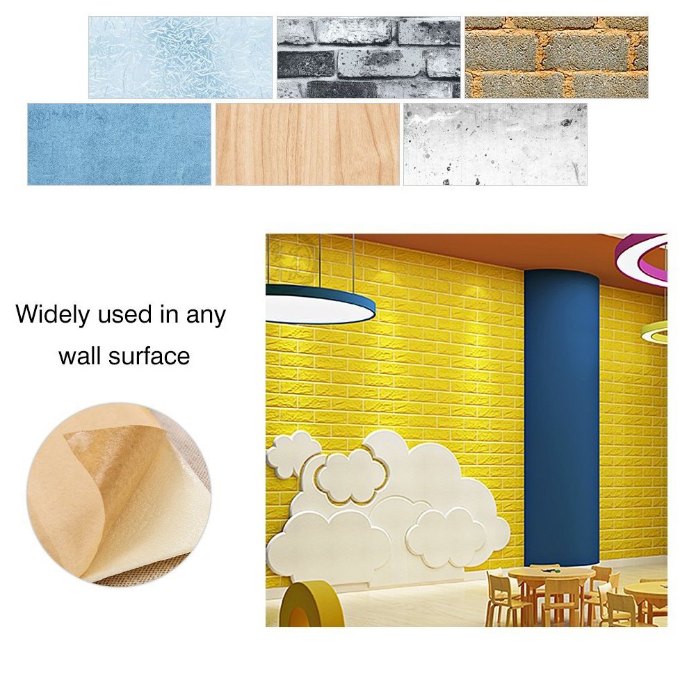 3D立体壁紙 DIYレンガ調壁紙シール 70x77CM ウォールステッカー Amazon.co.jp: 3D立体壁紙 DIYレンガ調壁紙シール 70x77CM