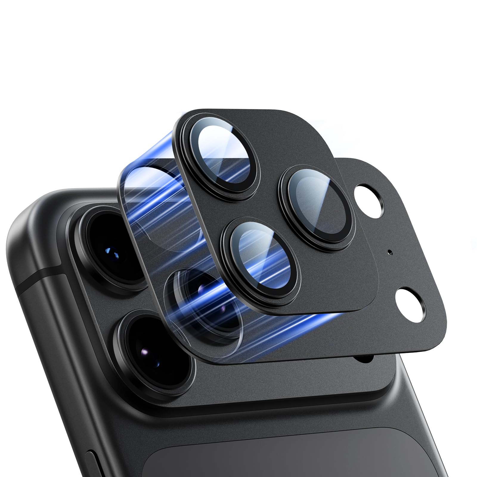 Photo 1 of MAGIC JOHN 2 Pack Magnetic for iPhone 18 Pro Camera Protector,Black