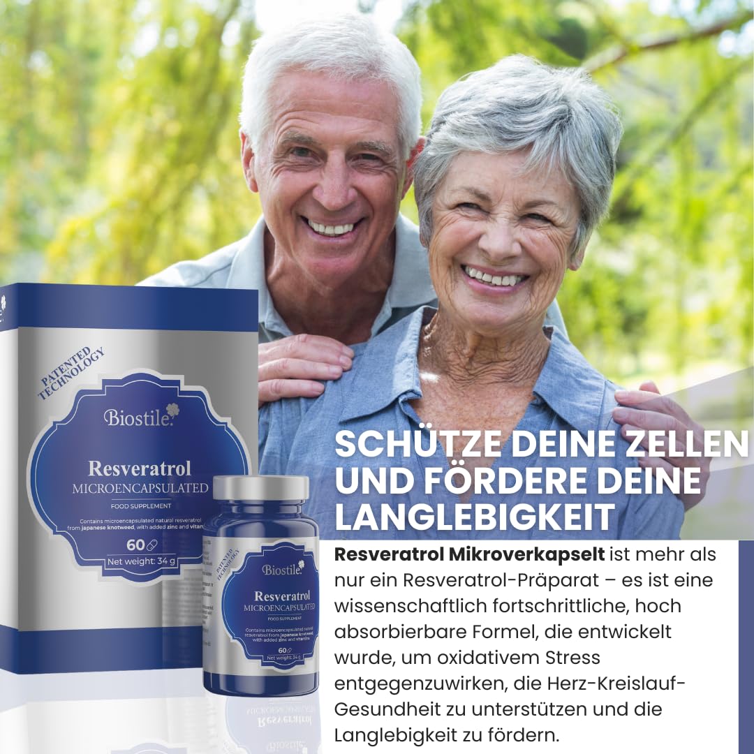 Resveratrol – Mikroverkapselt, schützt Zellen vor oxidativem Stress