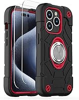 Vista 8 de KCJ Funda para iPhone SE 2022/2020, iPhone 8/7/6/6S, con [2×Protectores de Pantalla][Soporte de Anillo] Silicona Suave+PC Duro Protección Completa