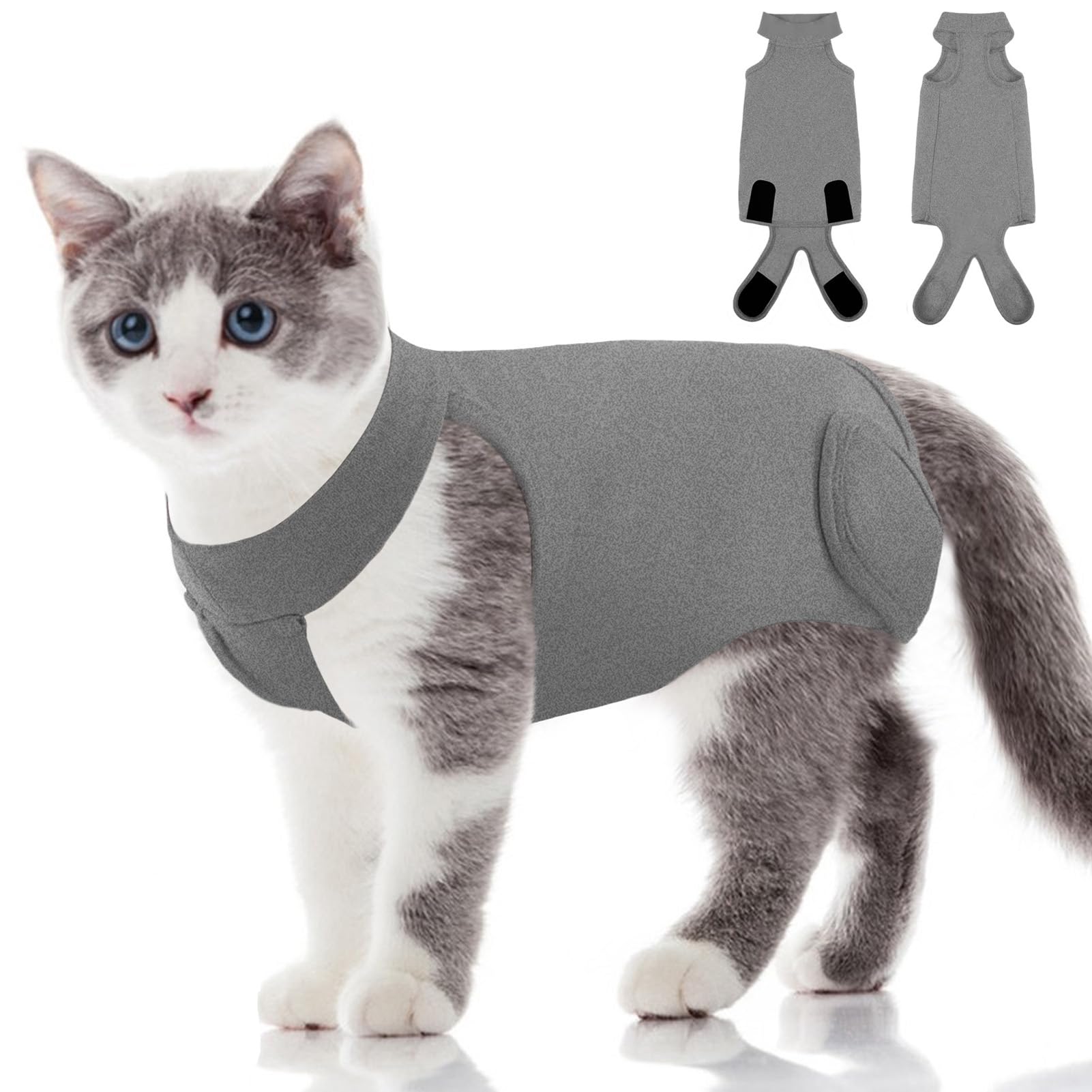 Cat Clothes Leopard Print Cat Recovery Suit (Post-Surgery