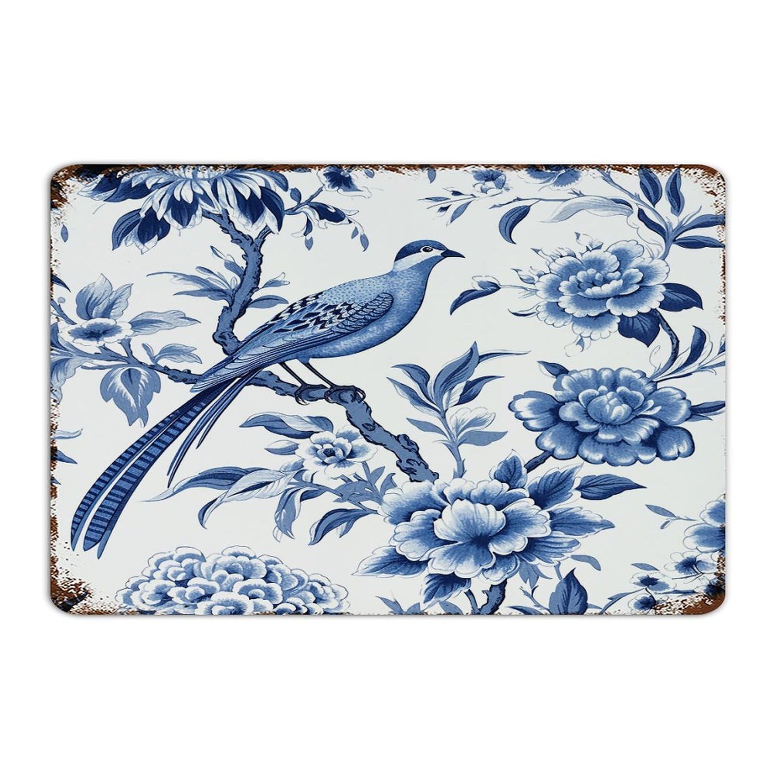 Panneau métal oiseau chinois, le cadeau idéal pour décoration man cave