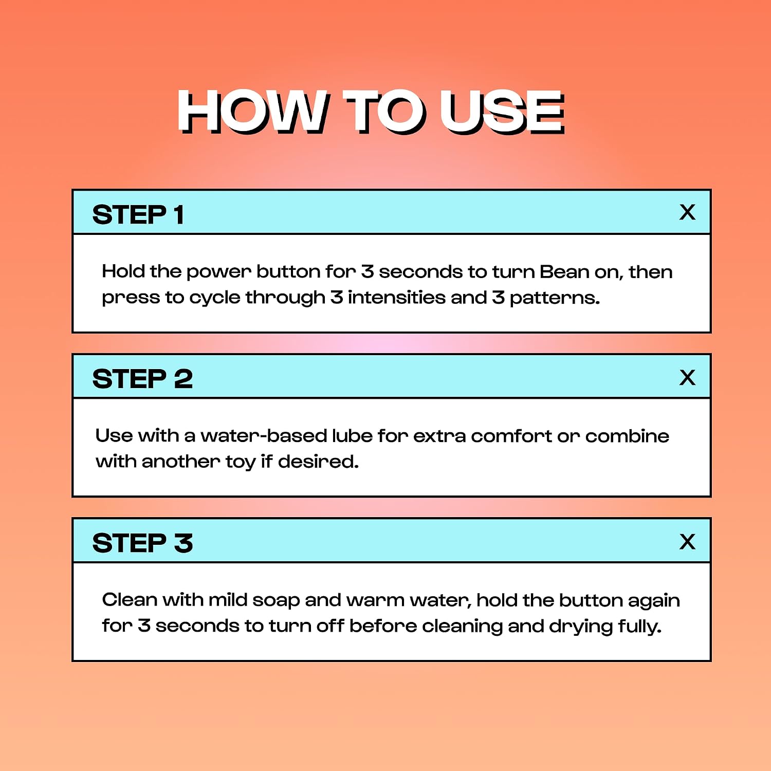 Unbound Bean Vibrator, Mini Personal Vibrator for Women, Pocket Size Powerful Mini Wand, Portable with 3 Speeds and Patterns, USB Rechargeable, Waterproof & Body Safe, Adult Sex Toy for Women