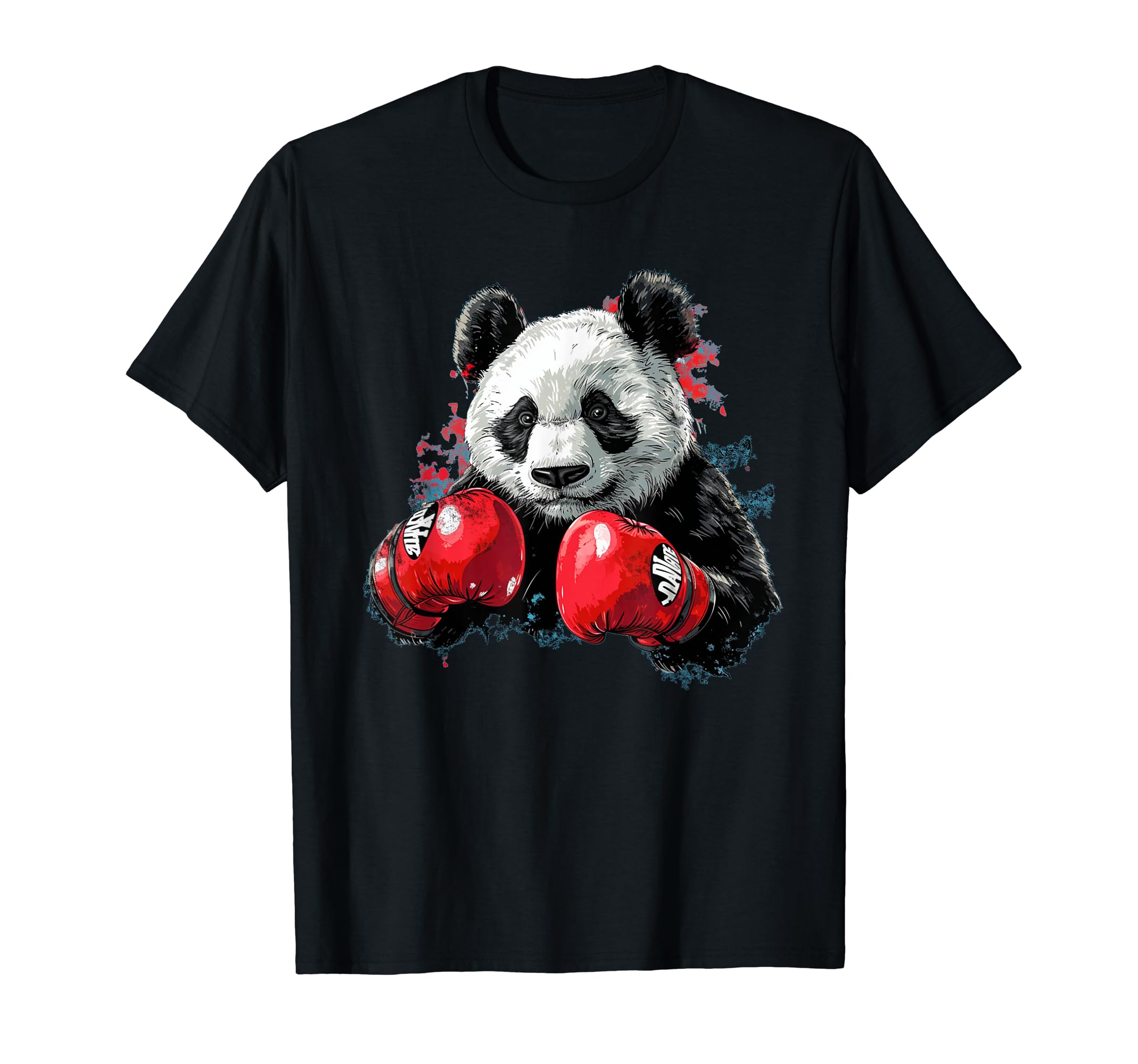 Sport boxing panda costume with boxing gloves T-Shirt