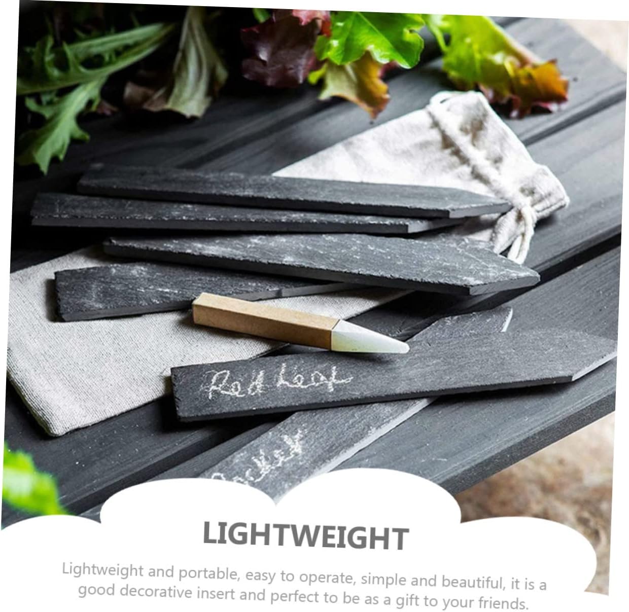 12Pcs Plant Labels Durable Garden Accessory for Use for Classifying Plants and Flowers Easy to Write and Insert