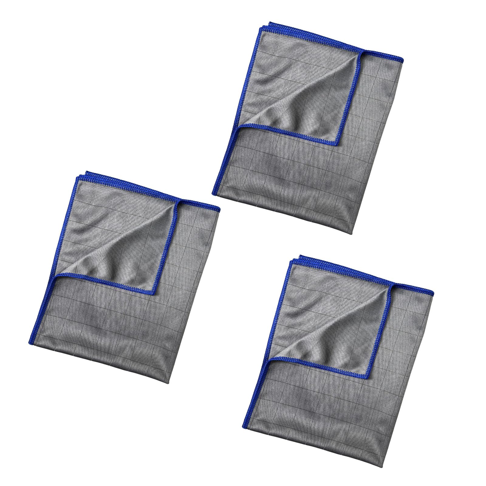 PURPLELILY Of 3 Without Streak Carbon Fiber Cleaning Towel Multipurpose Use on Automotive Window Countertops Polishing Cloth Not Scratch Microfiber Cloth