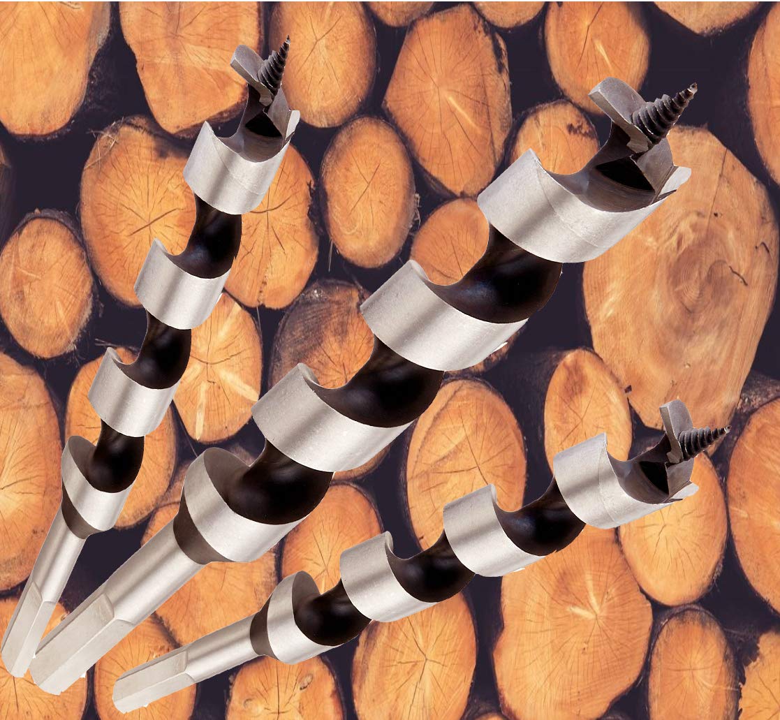 brocas de madera de 9 pulgadas de longitud, para carpintería, brocas de madera con agujero para madera, broca para madera dura, madera blanda, 1 unidad por paquete de tubo