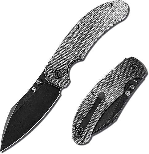 KANSEPT Nesstreet K1039A2 - Cuchillos plegables de bolsillo para hombres, EDC Cuchillo plegable de 3.58 pulgadas CPM-S35VN Material de bolsillo con
