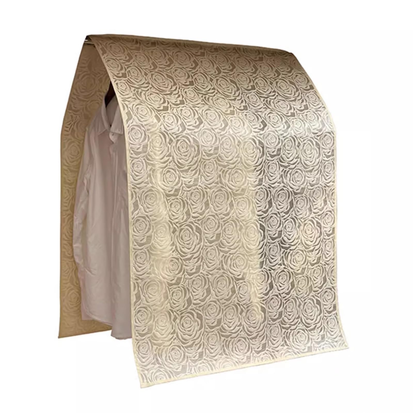 vfdaSWQQ Coat hanger cover, Wardrobe Clothes Protector, Suitable for Suits, Long Skirts, Shirts, Jackets(Beige,120 * 135cm/47 * 53in)