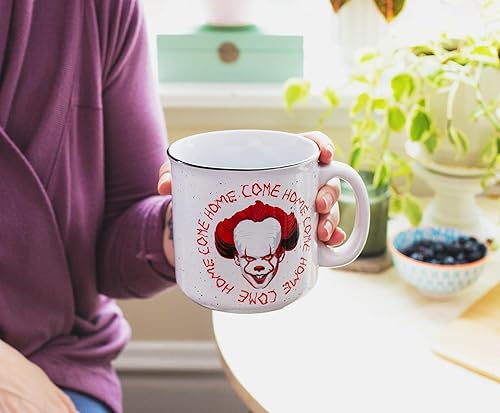Miniatura 5 de IT Pennywise - Taza de cerámica "Come Home", taza de café de viaje sin BPA para expreso, cafeína, cacao, bebidas, artículos esenciales para el hogar