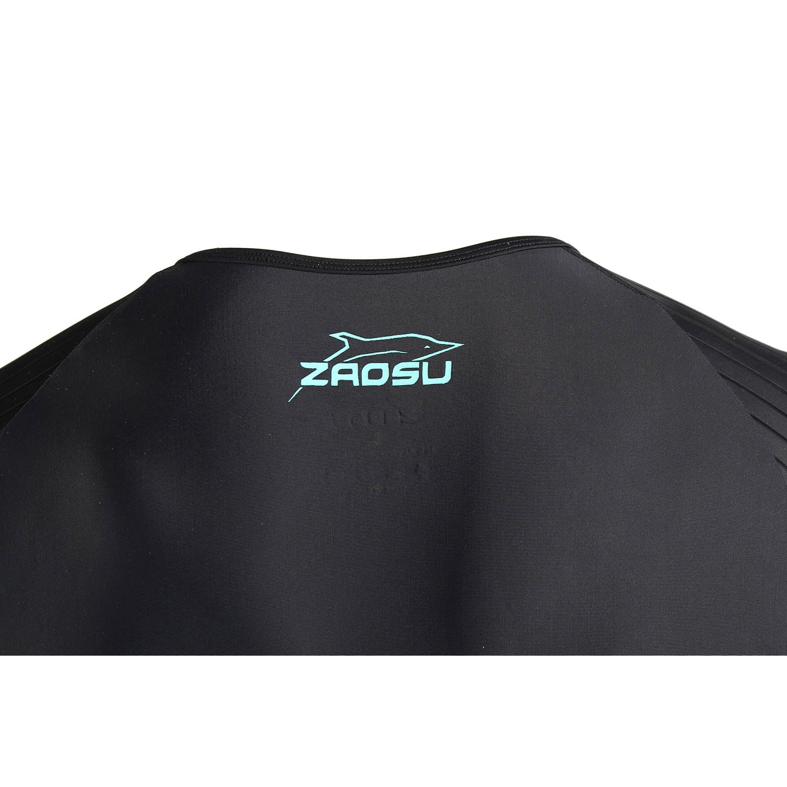 ZAOSU Herren Aerosuit Black - Trisuit Einteiler | Premium Compression Triathlonanzug mit komfortablem Verschlusssystem, Radpolster und hoher Kompression für Lange Distanzen