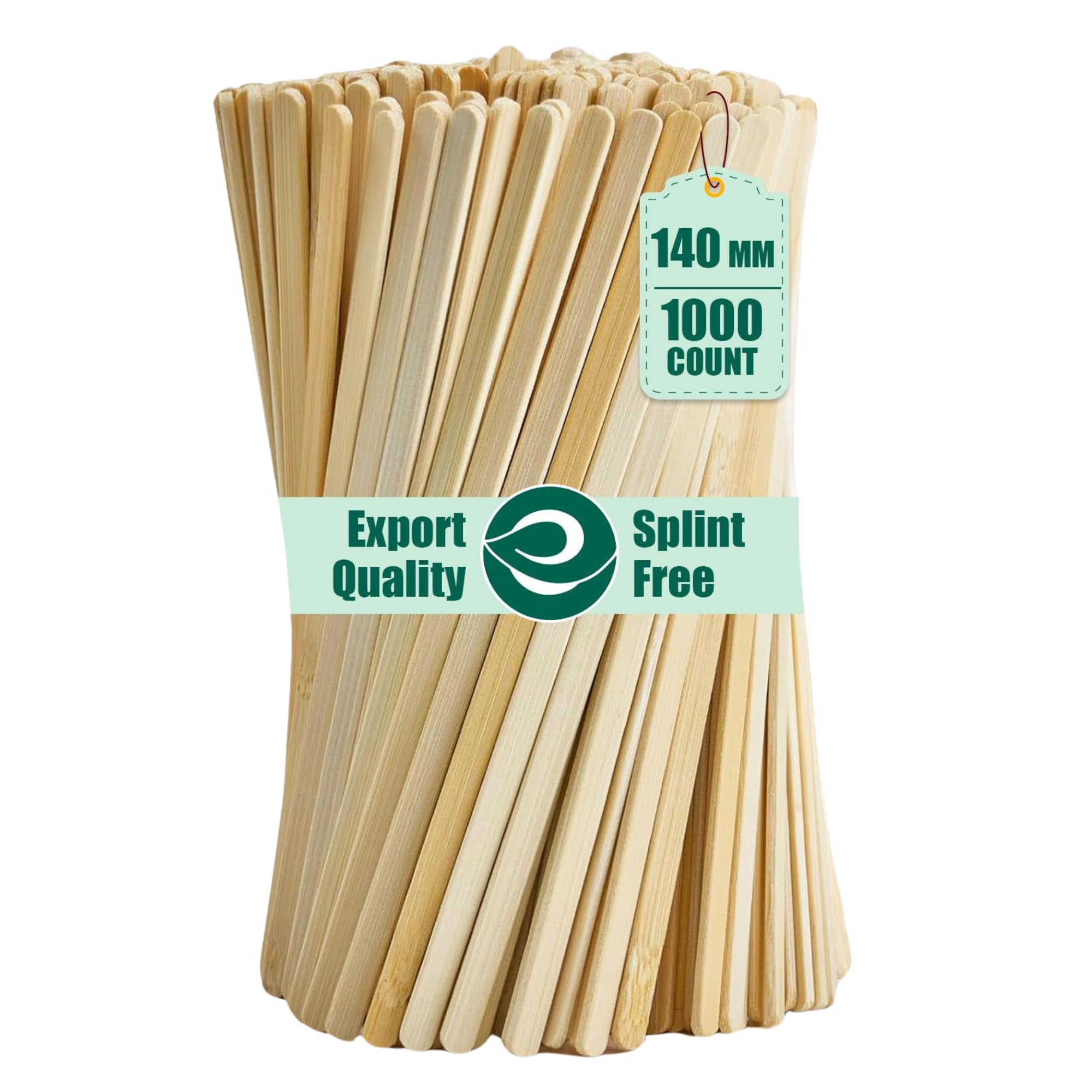ECO SOUL Wooden Coffee Stirrer Sticks[140mm],Pack of 1000,for Office use