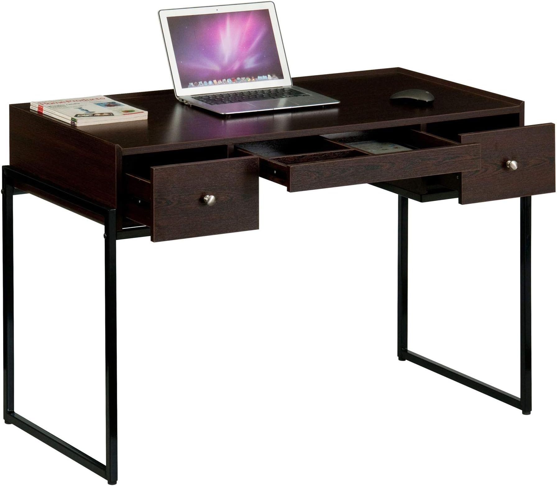 Industrial Look Table or Desk with Drawers for Home and Office - Piranha Furniture Hamlet