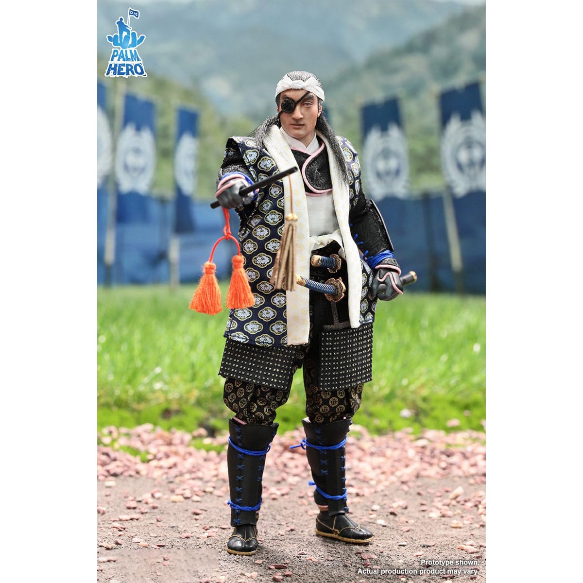HIPLAY DID Palm Hero Japonia Seria Samuraj 4 Date Masamune XJ80030 Zestaw Kolekcjonerskich Figurek Akcji w Skali 1/12