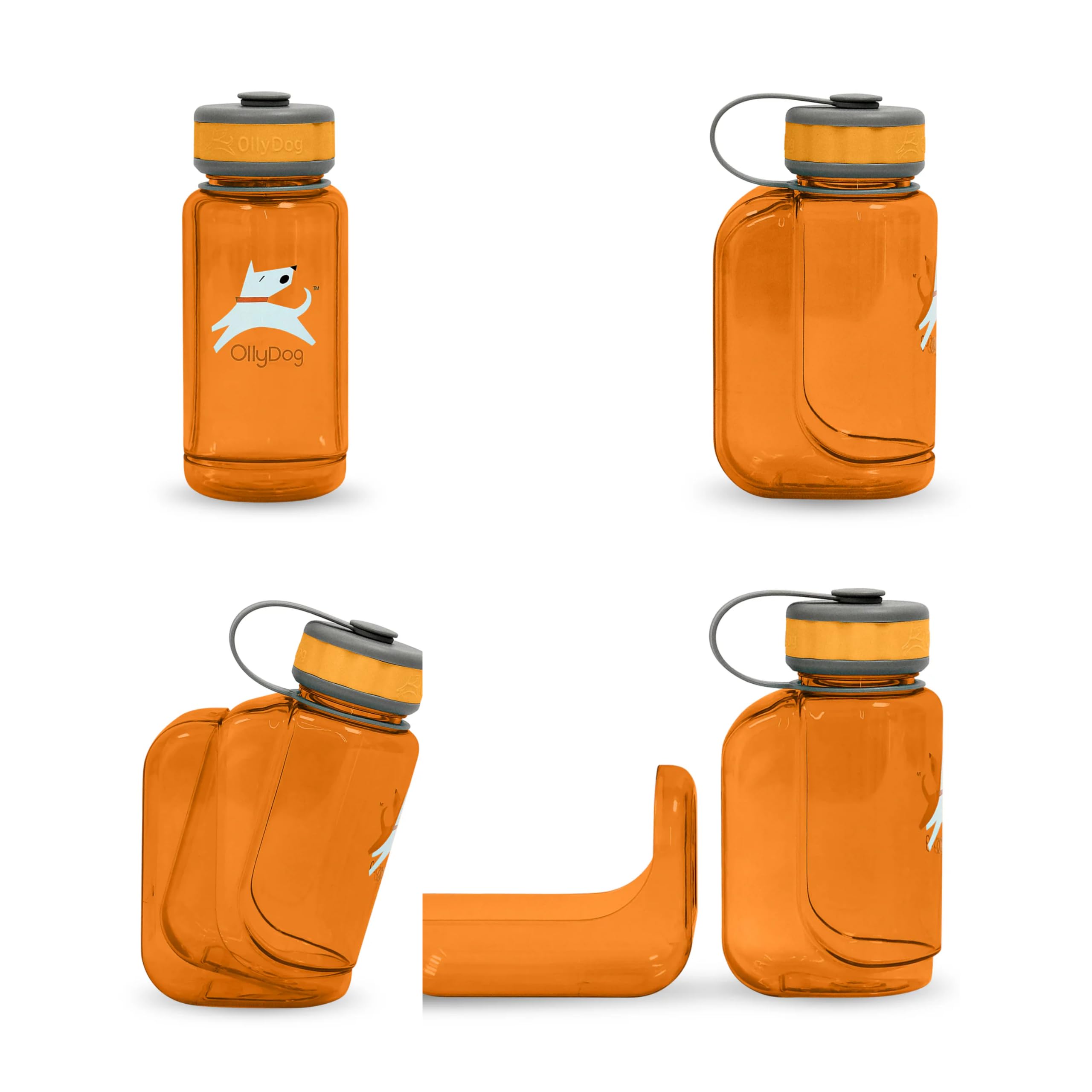 OllyDog 1030-2000-90 Flame OllyBottle butelka na wodę, 600 ml