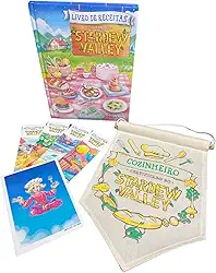 Livro de receitas oficial de Stardew Valley - Capa dura (Acompanha Flâmula)