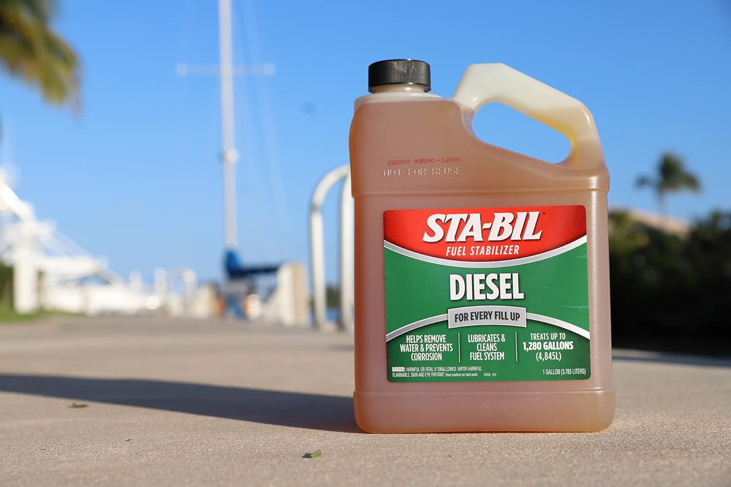 STA-BIL (22255) Diesel Fuel Stabilizer And Performance Improver - Keeps Diesel Fuel Fresh For Up To 12 Months - Lubricates And Cleans The Fuel System - Treats 1,280 Gallons, 1 Gallon, 128 Fl. oz.