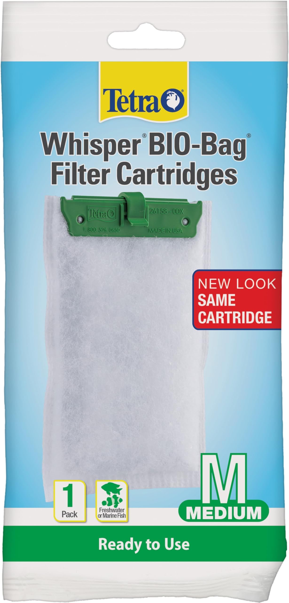 Tetra Whisper Bio-Bag Medium Filter Cartridge for Aquariums, 1 Count