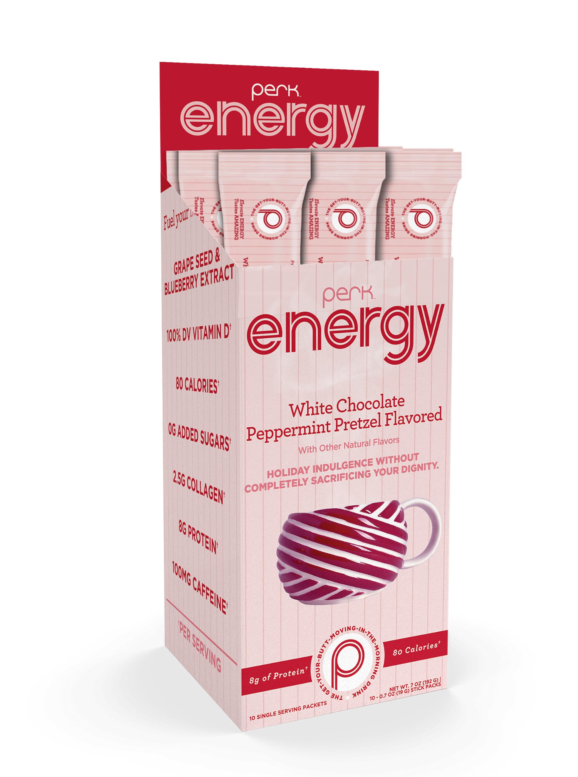 Amazon.com : Perk Energy Drink Mix (White Chocolate Peppermint