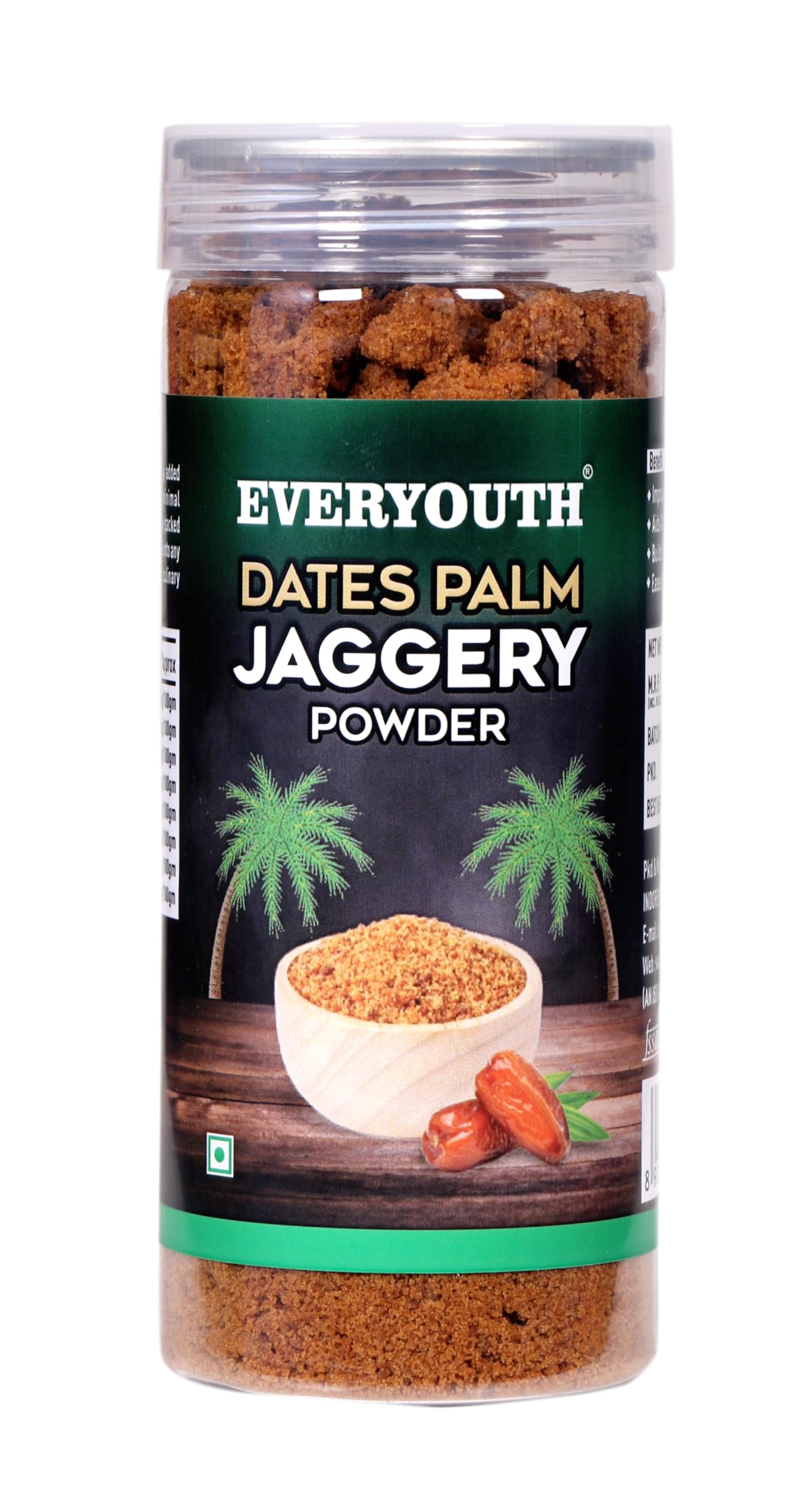 EVERYOUTH Deliciously Healthy Date Palm Jaggery Powder, 200 gm (B0CKJ5W8RT) Amazon Price History, Amazon Price Tracker